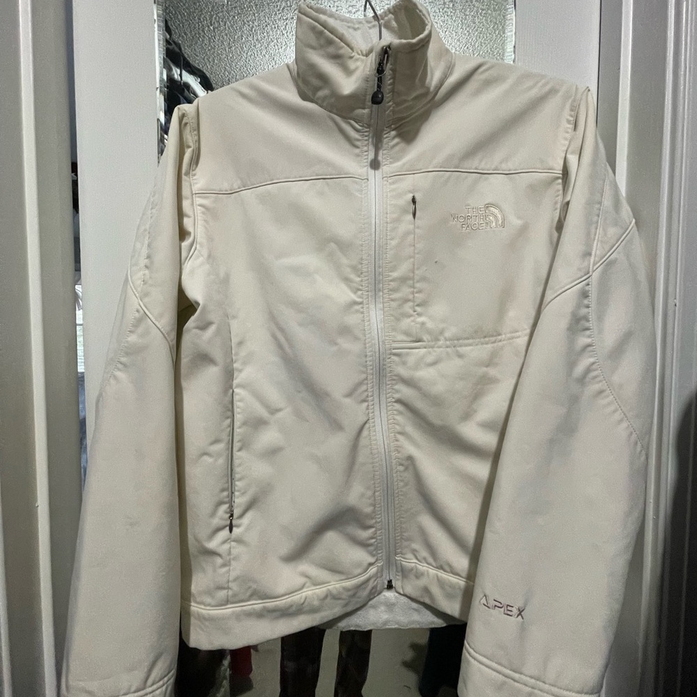 The North Face Off-White Fleece Jacket - Picture 1 of 4